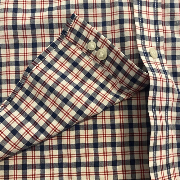LL Bean Button Down Shirt Mens Large Reg Traditional Fit Long Sleeve Plaid - Picture 7 of 11